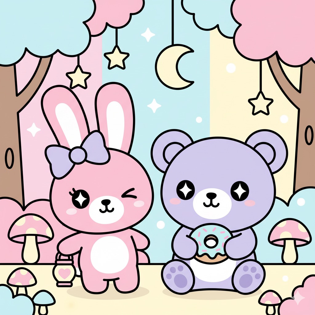 Imagen de Sueños Kawaii de Coco y Luna 